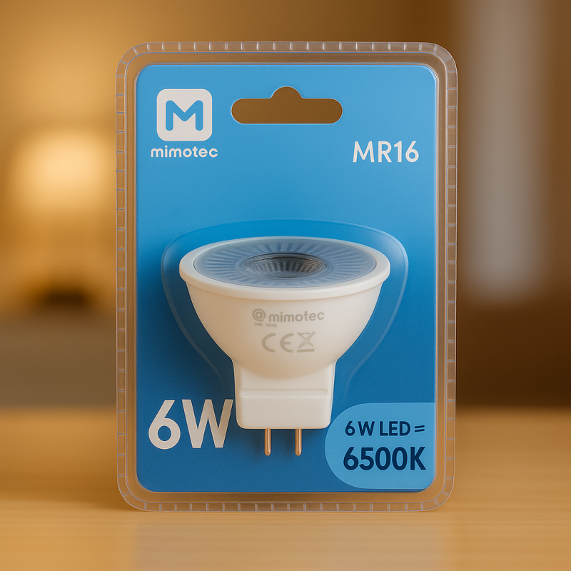 Bombilla LED MR16 6W 38º  3000K