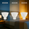 Bombilla LED MR16 6W 38º  3000K