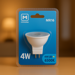Bombilla LED MR16 4W 38º  6500K