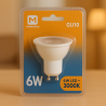 Bombilla LED GU10 6W 38º  6500K