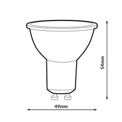 Bombilla LED GU10 4W 38º  4000K