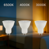 Bombilla LED GU10 4W 38º  3000K
