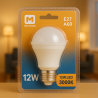 Bombilla LED E27 A60 12W  3000K