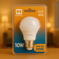 Bombilla LED E27 A60 10W  4000K