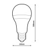 Bombilla LED E27 A60 10W  3000K