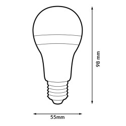 Bombilla LED E27 A55 8W  4000K