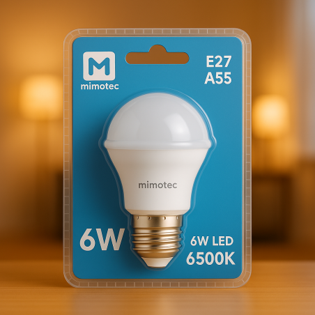 Bombilla LED E27 A55 6W  3000K