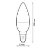 Bombilla LED  E14 C37 5W  4000K