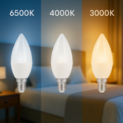 Bombilla LED  E14 C37 5W  4000K