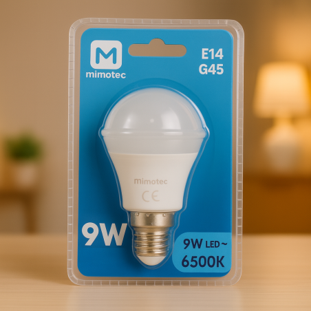 Bombilla LED E14 G45 9W  4000K