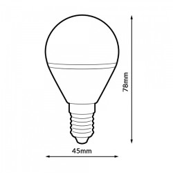 Bombilla LED E14 G45 3W  6500K