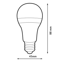 Bombilla LED E27 G45 9W  4000K
