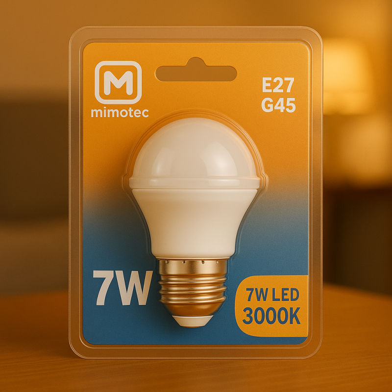 Bombilla LED E27 G45 7W  4000K