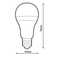 Bombilla LED E27 G45 7W  3000K