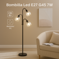 Bombilla LED E27 G45 7W  3000K