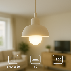 Bombilla LED E27 G45 5W  6500K