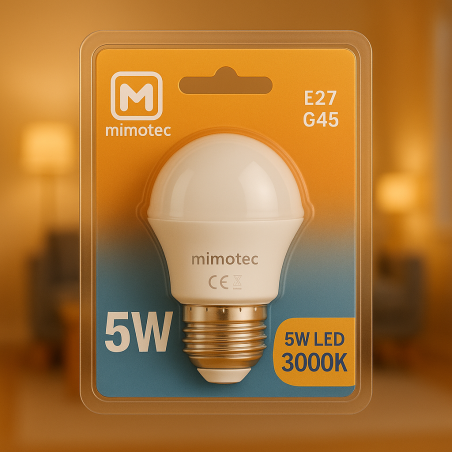 Bombilla LED E27 G45 5W  4000K