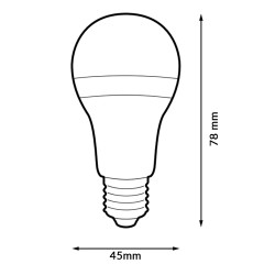 Bombilla LED E27 G45 3W  3000K