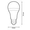 Bombilla LED E27 G45 3W  3000K