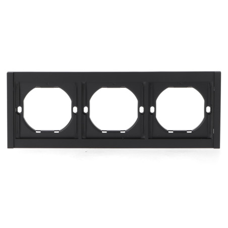 Marco PC para 3 Módulo CC-TR  Negro