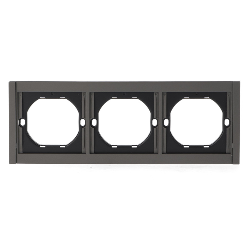 Marco PC para 3 Módulo CC-TR  Gris