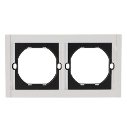 Marco PC para 2 Módulo CC-CL  Blanco