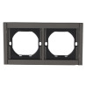 Marco PC para 2 Módulo CC-CL  Negro