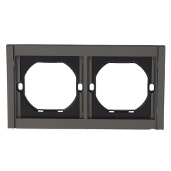 Marco PC para 2 Módulo CC-TR  Gris