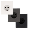 Enchufe Schuko - CC  Gris