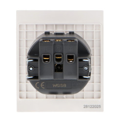 Enchufe Schuko - CC  Gris