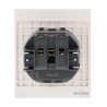 Enchufe Schuko - CC  Gris