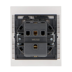 Interruptor Simple Pulsador - CC  Gris