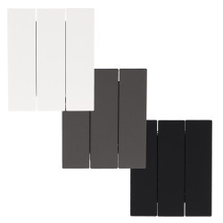 Interruptor Simple Triple - CC  Gris