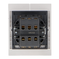 Interruptor Doble Conmutado - CC  Gris