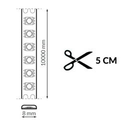Tira LED 24V SMD High Lumen IP20 10W/m - 10 Metros  4000K