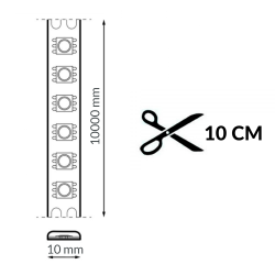 Tira LED 24V SMD High Lumen IP20 11W/m - 10 Metros  2300K