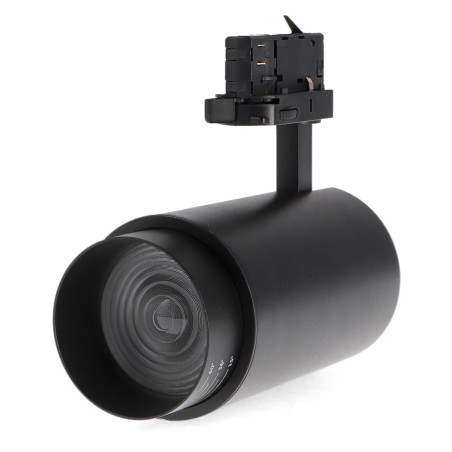 Foco LED para carril Black Bari 30W Óptica Regulable Trifásico CCT No flicker