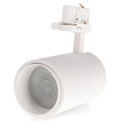 Foco LED para carril White Bari 30W Óptica Regulable Trifásico CCT No flicker