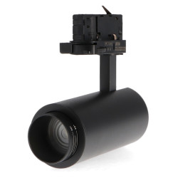 Foco LED para carril Black Bari 10W Óptica Regulable Trifásico CCT No flicker