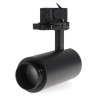 Foco LED para carril Black Bari 10W Óptica Regulable Trifásico CCT No flicker