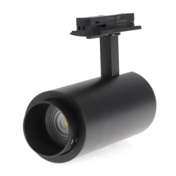 Foco LED para carril Black Bari 10W Óptica Regulable Monofásico CCT No Flicker