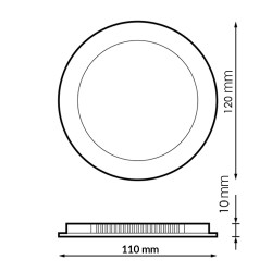 Panel LED Circular Serie Pro 6W CCT  CCT