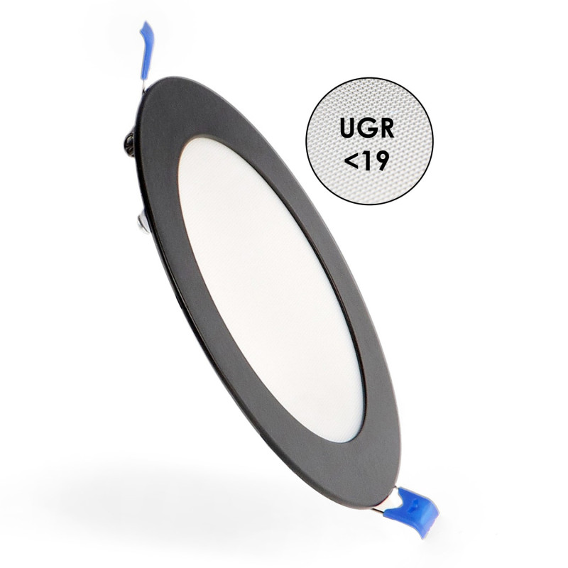 Panel LED Circular Negro 12W CCT