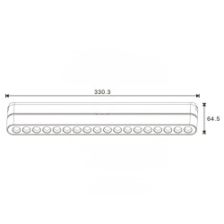 Foco LED Care Serie 5mm 16W para carril magnético Blanco 42V  CCT