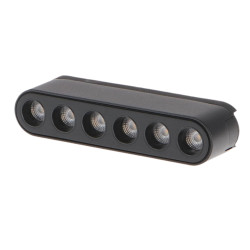 Foco LED Isdin Serie 5mm 6W para carril magnético Negro 42V  CCT