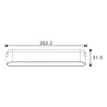 Foco LED Afar Serie 5mm 12W para carril magnético Blanco 42V  CCT
