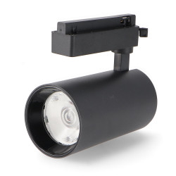 Foco Led Para Carril Fast Negro 30W Monofásico CCT  CCT