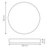 Plafon Led Neox 24W Black  CCT
