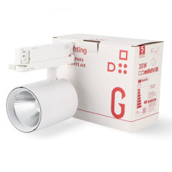 Foco LED para carril White Air 30W Trifásico No Flicker  CCT