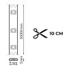 Tira de LED 220V SMD Ecofast 10W/m IP65 - 50 metros  3000K